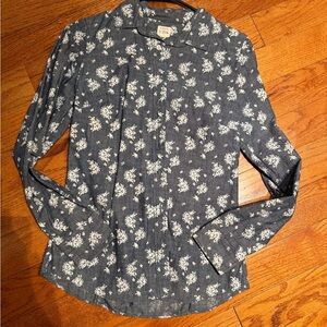 J. Crew Blue Floral women’s Shirt